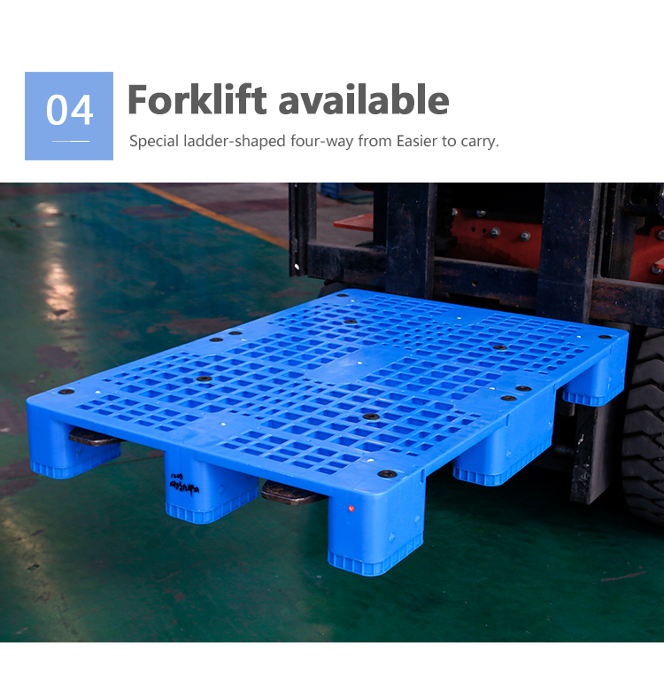 1200*800*150mm 4 way heavy duty single faced Injection molding plastic pallet
