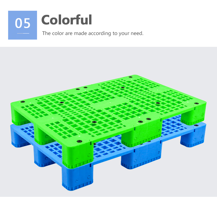 1200*800*150mm 4 way heavy duty single faced Injection molding plastic pallet