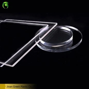 Folhas acrílicas transparentes